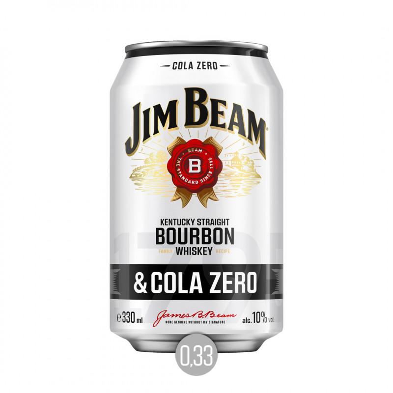 Jim Beam Kentucky Bourbon Whiskey & Cola Zero Dose (EW)