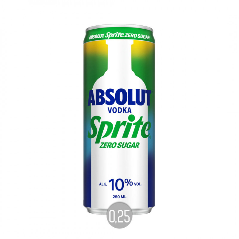 Absolut Vodka Sprite Zero Sugar (EW)