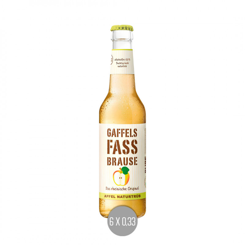 Gaffel Fassbrause Apfel 6x0,33 (MW)