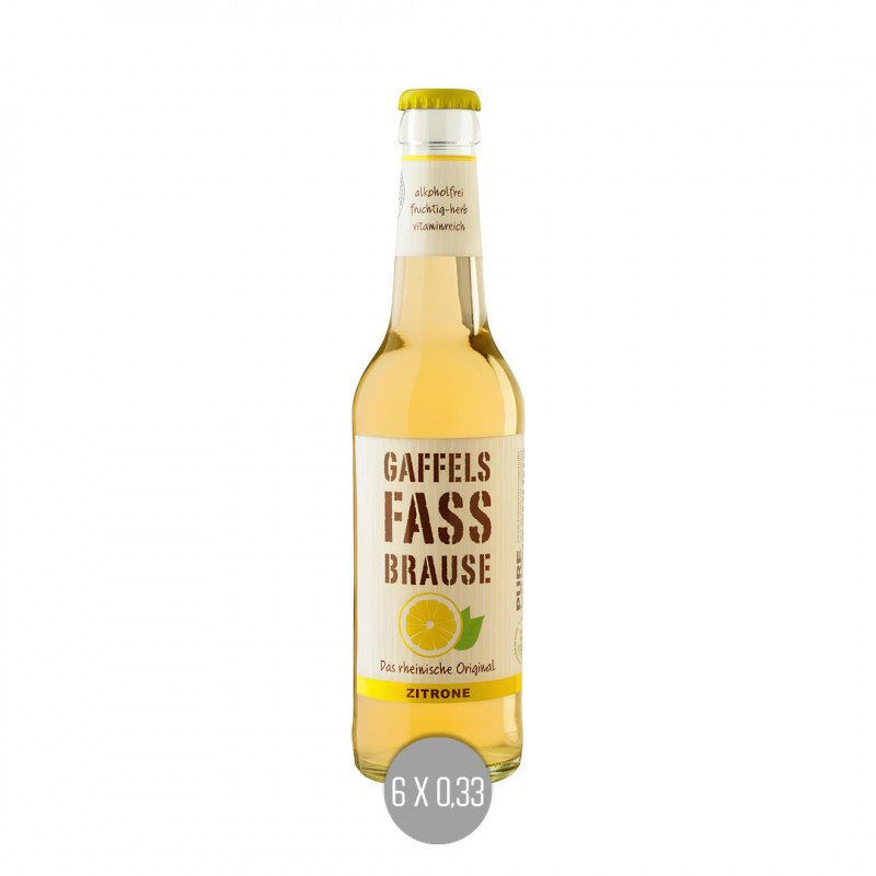 Gaffel Fassbrause Zitrone 6x0,33 (MW)