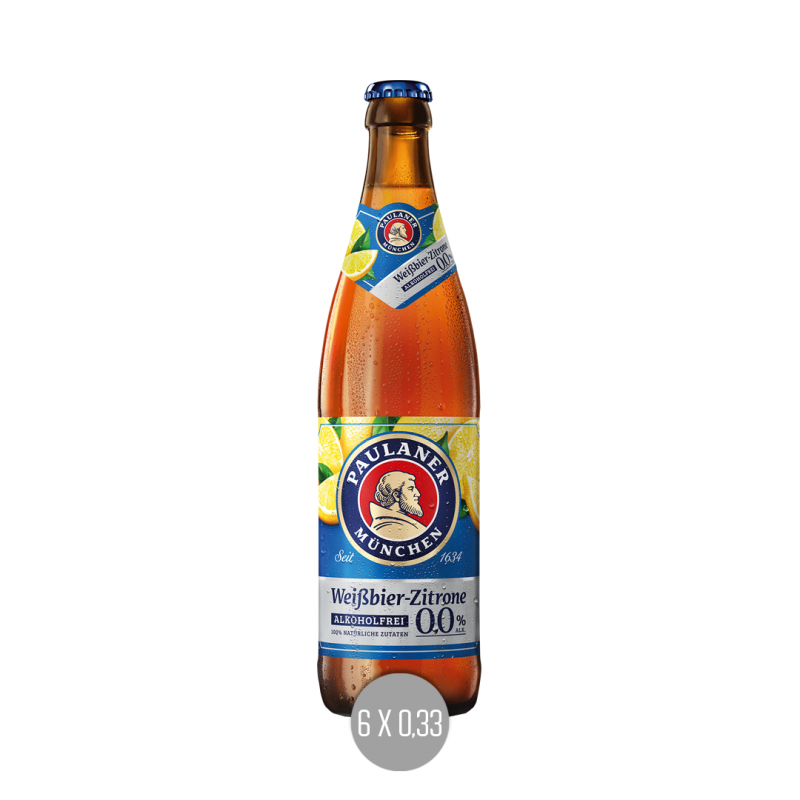 Paulaner Hefe Zitrone AF 6x0,33 (MW)