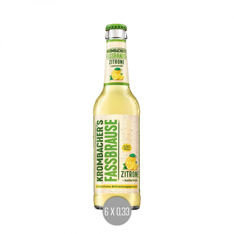 Krombacher Fassbrause Zitrone 6x0,33 (MW)