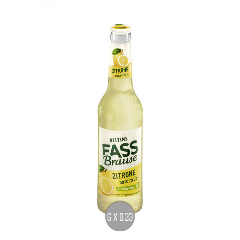 Veltins Fassbrause Zitrone 6x0,33 (MW)