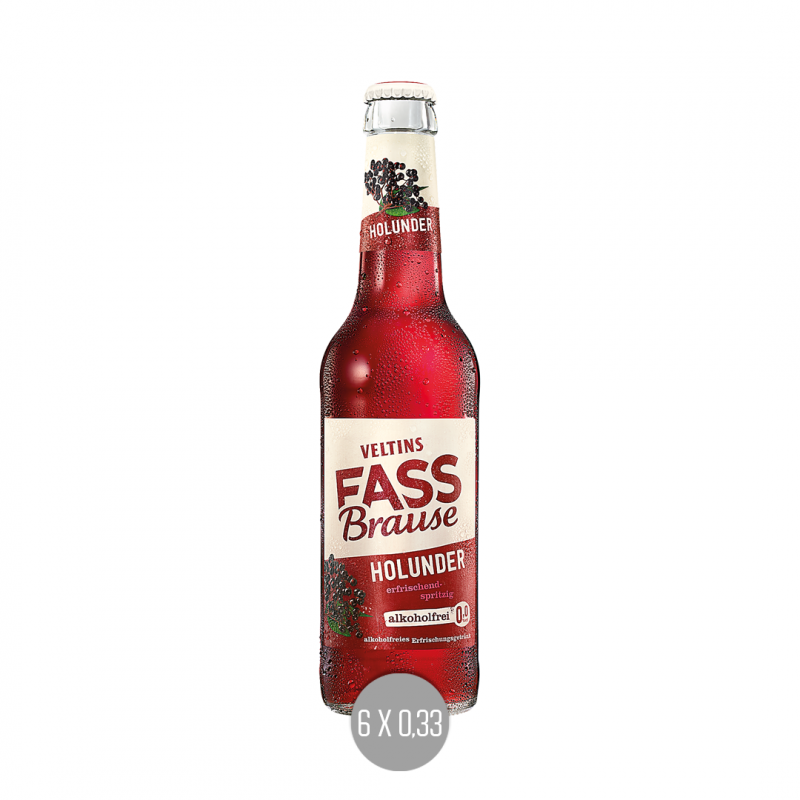Veltins Fassbrause Holunder 6x0,33 (MW)