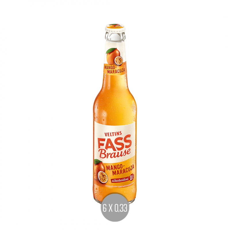 Veltins Fassbrause Mango-Maracuja 6x0,33 (MW)