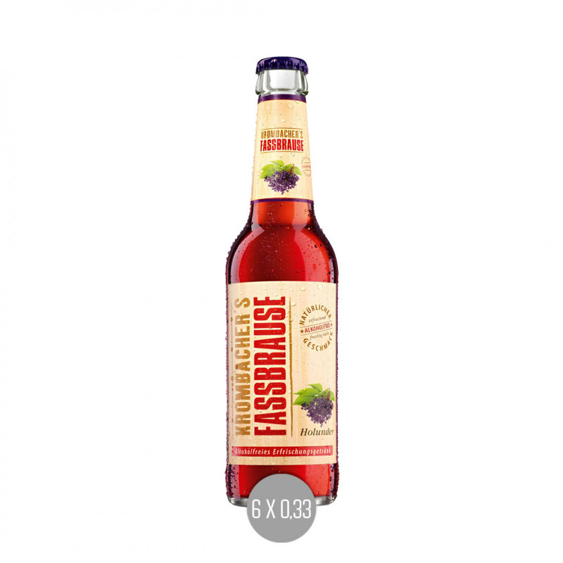 Krombacher Fassbrause Holunder 6x0,33 (MW)