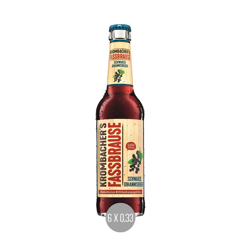 Krombacher Fassbrause Schwarze Johannisbeere 6x0,33 (MW)