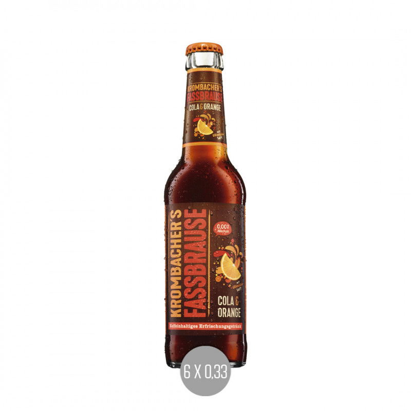 Krombacher Fassbrause Cola Orange 6x0,33 (MW)