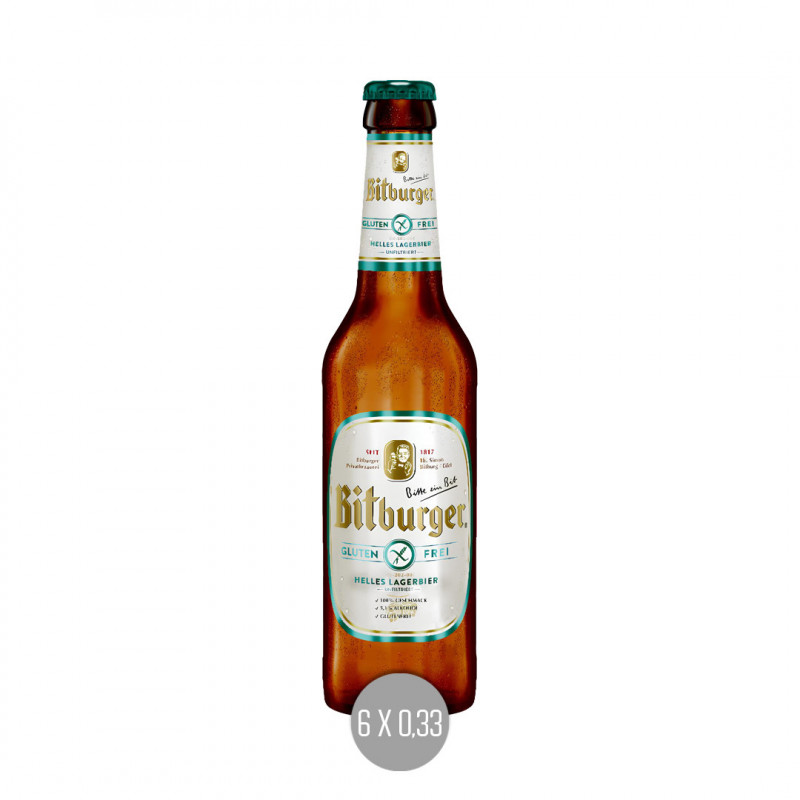 Bitburger Helles Glutenfrei 6x0,33 (MW)