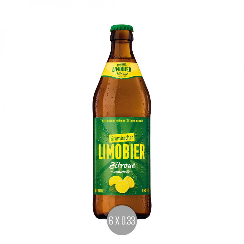 Krombacher Limobier Zitrone 6x0,33 (MW)