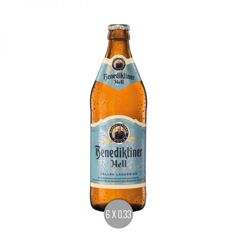Benediktiner hell  6x0,33 (MW)