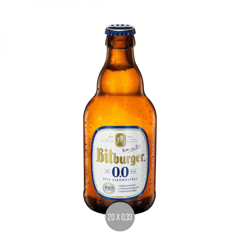 Bitburger Pils Stubbi AF 20x0,33 (MW)