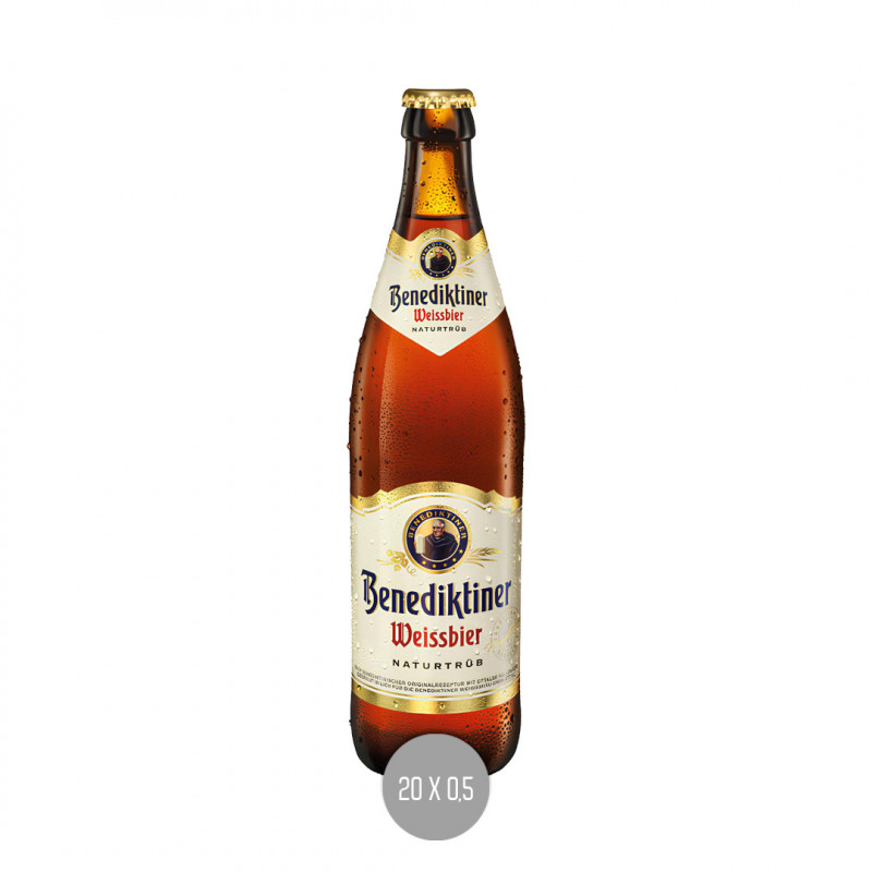 Benediktiner Weissbier naturtrüb 20x0,5 (MW)
