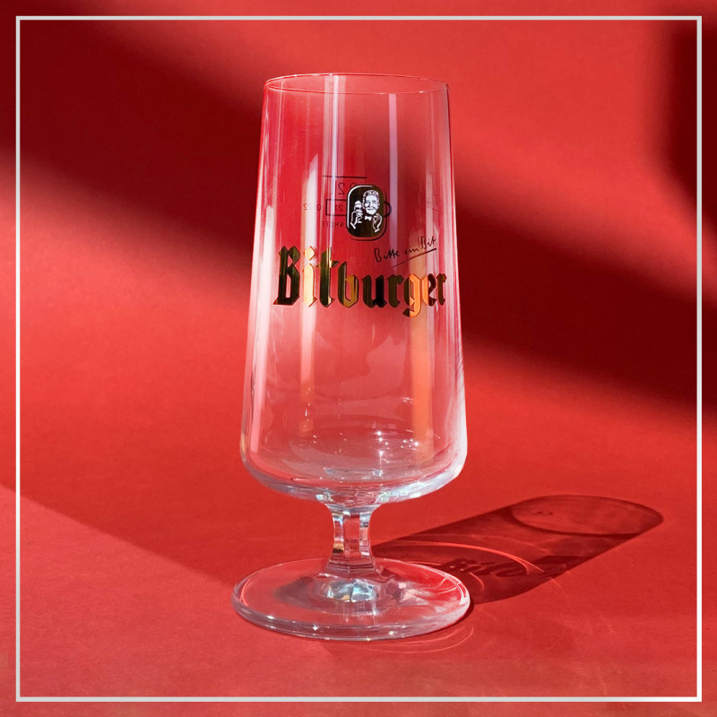 Glas Bitburger Pokal 0,2