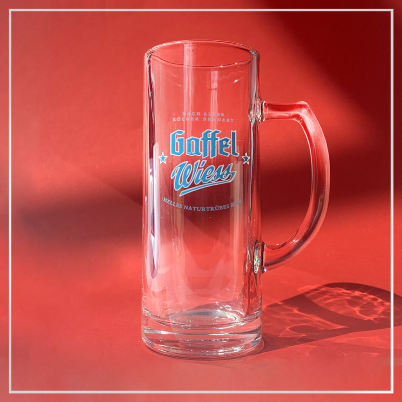 Glas Gaffel Weiss Krug 0,3L