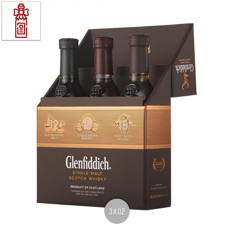 Glenfiddich Mix Pack 3x0,2