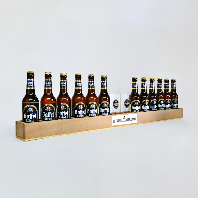 Biermeter mit Gaffel Kölsch und zwei Gläser