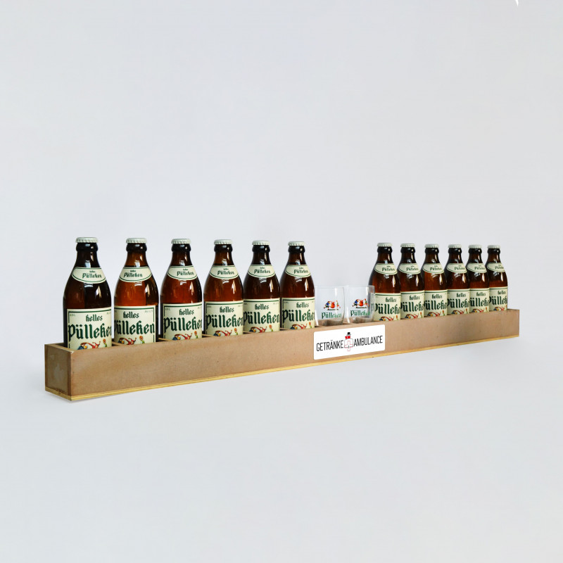 Biermeter mit Pülleken und zwei Gläser