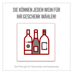 Holzkiste für zwei Flaschen Wein