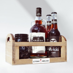 Holzkiste mit Kraken & Fritz Kola