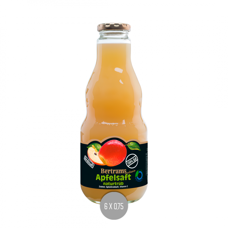 Bertrams Apfelsaft Naturtrüb 6x0,75 (MW)
