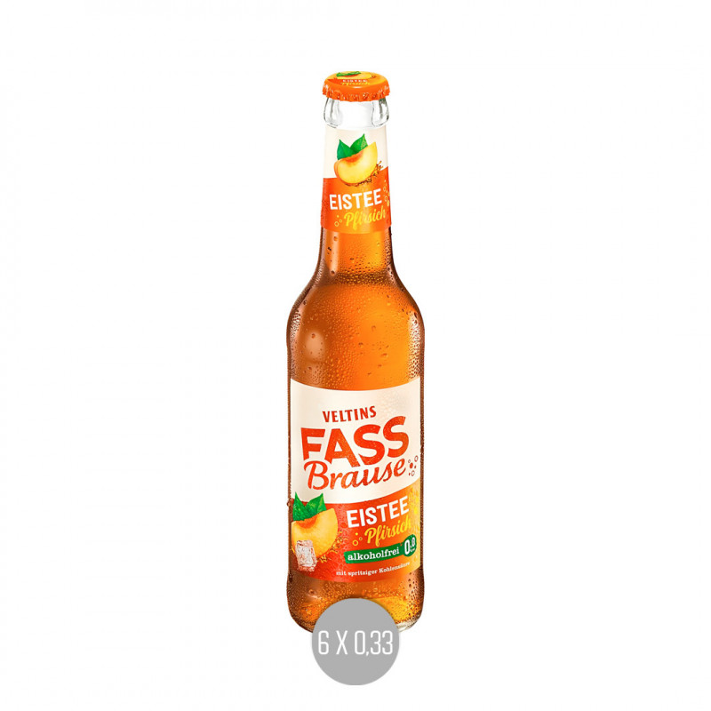 Veltins Fassbrause Eistee Pfirsich 6x0,33 (MW)