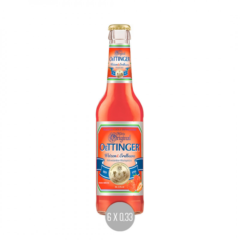 Oettinger Weizen & Erdbeer 6x0,33 (MW)