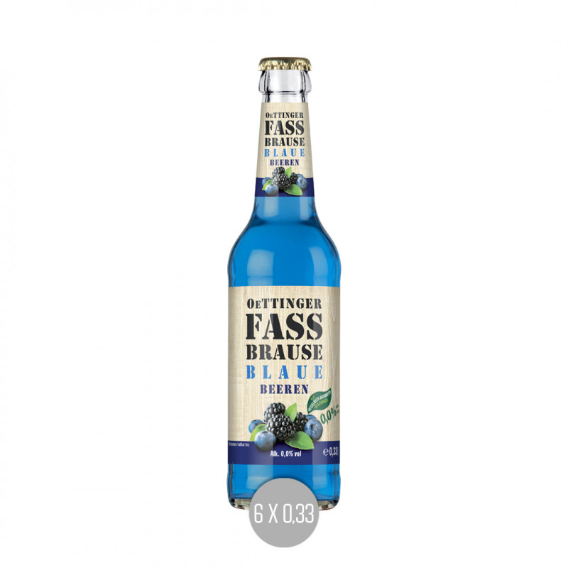 Oettinger Faßbrause Blaue Beeren 6x0,33 (MW)