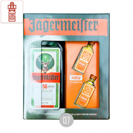 Jägermeister Geschenkverpackung mit 2 Orange Jägermeister