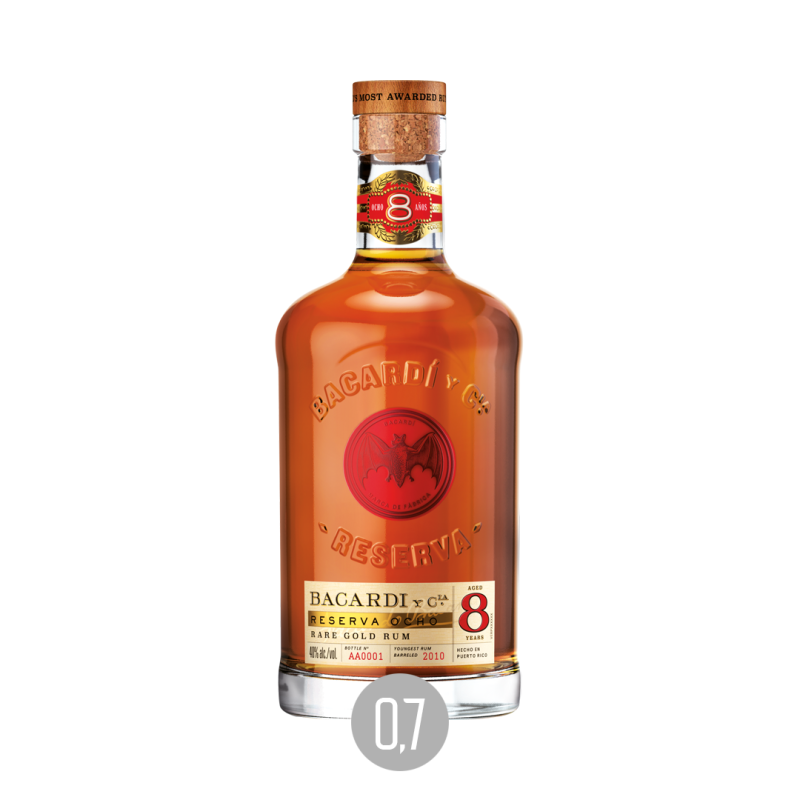 Bacardi 8 Years Reserva Ocho 40%