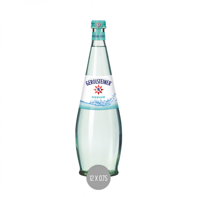 Gerolsteiner Gourmet Medium GLAS 12x0,75 (MW)